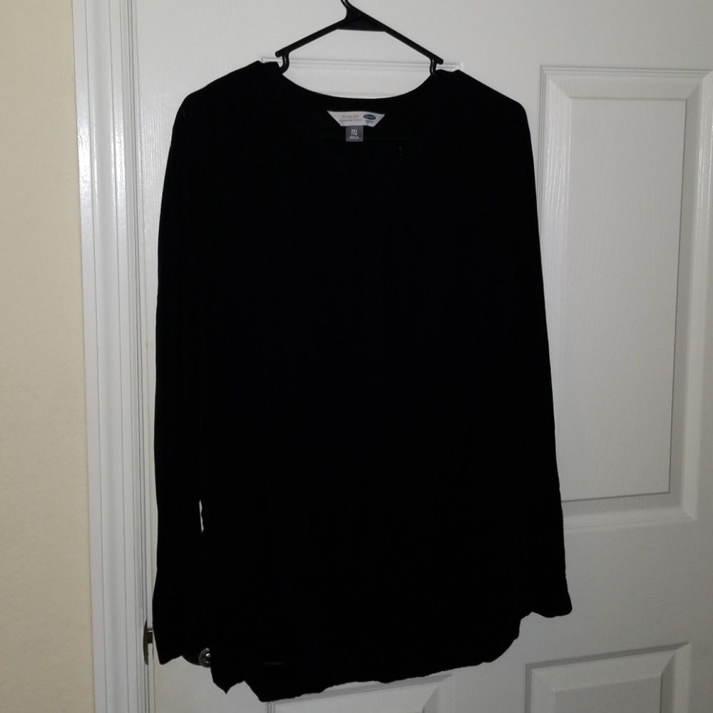 Tunic style black top - Old Navy XL